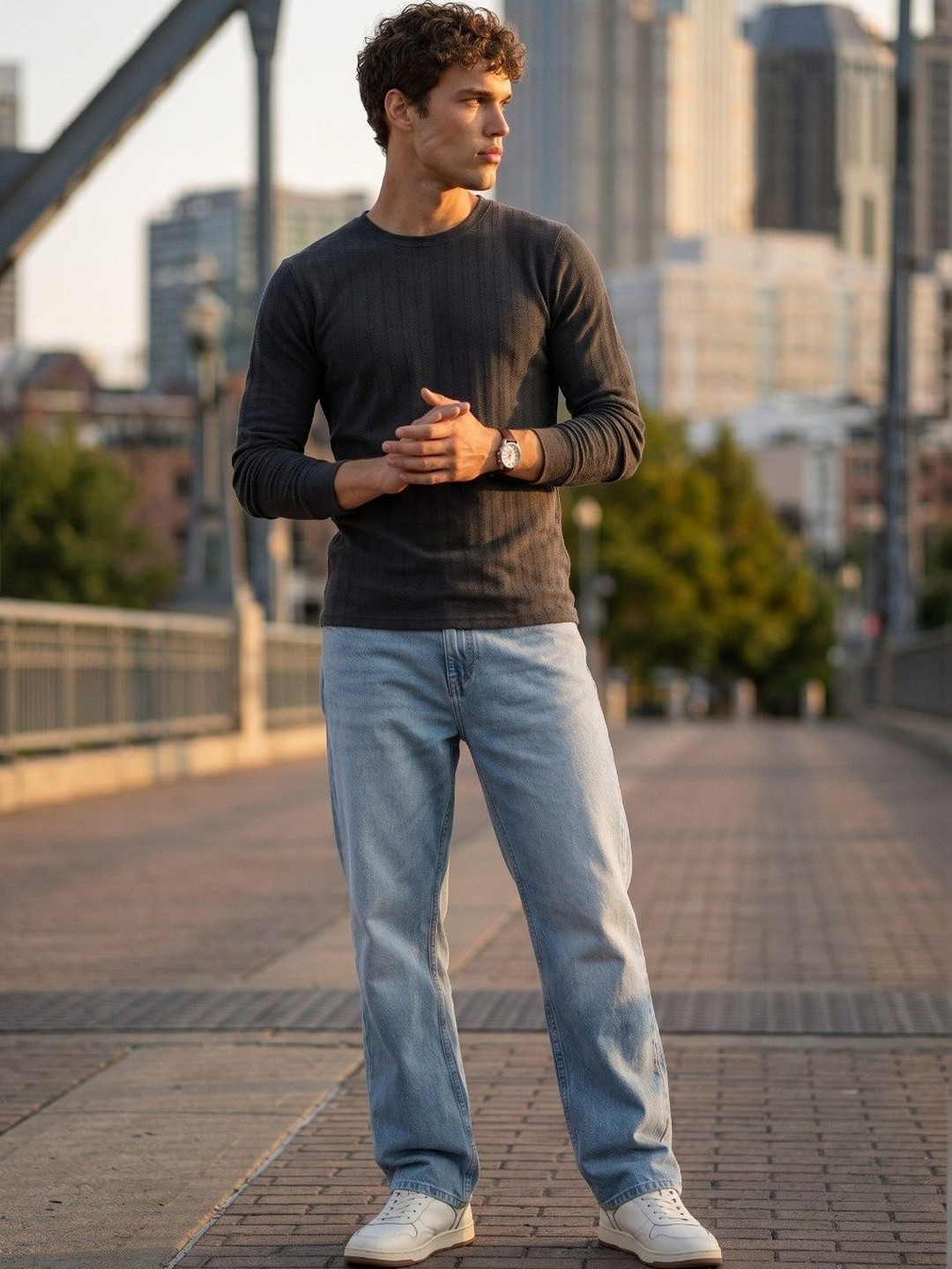 glitchez Men Slim Fit T-shirt