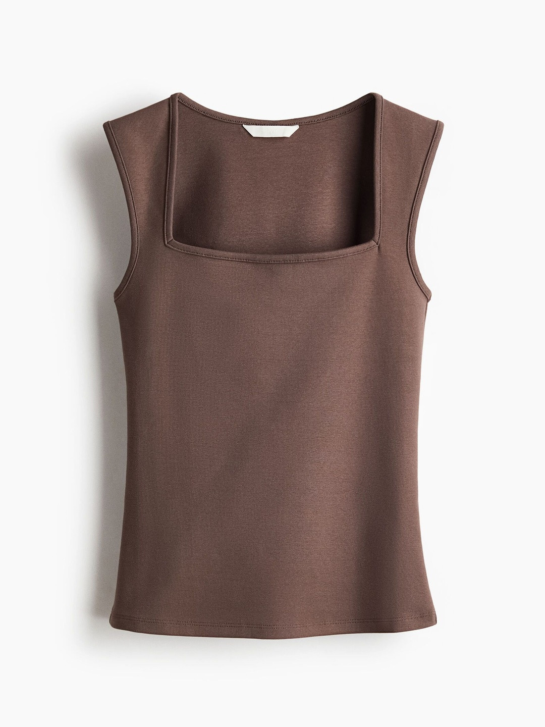 H&M Ribbed Square-neck Vest Top