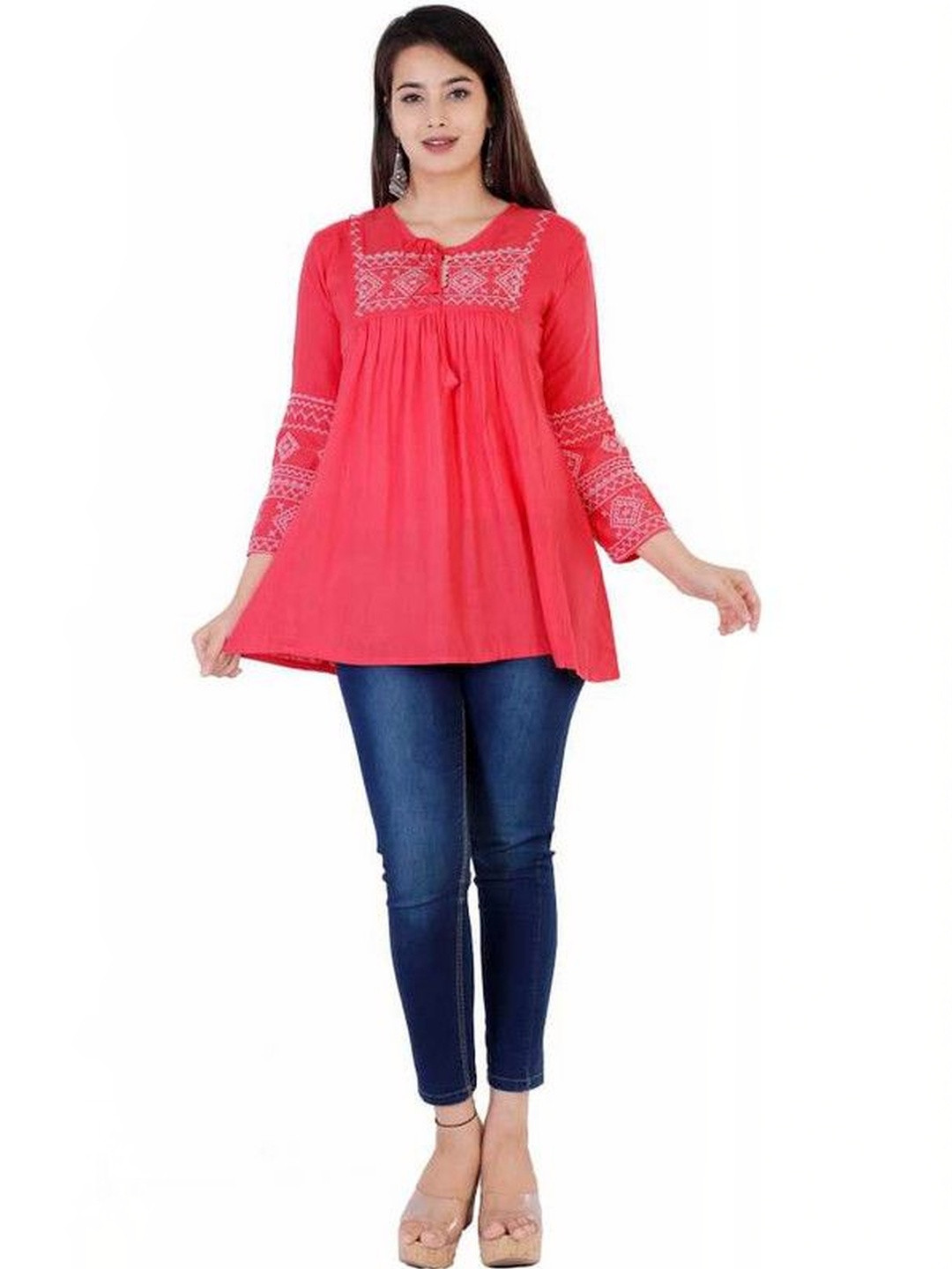 Yashwani Fashion Embroidered Ethnic Top