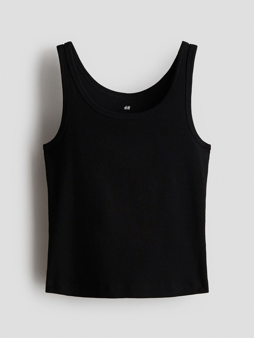 H&M Ribbed Cotton Vest Top