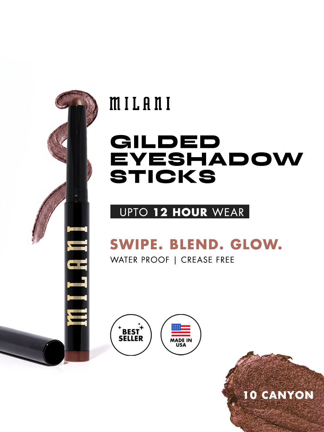 MILANI Glided Waterproof Eyeshadow Stick - Canyon 10