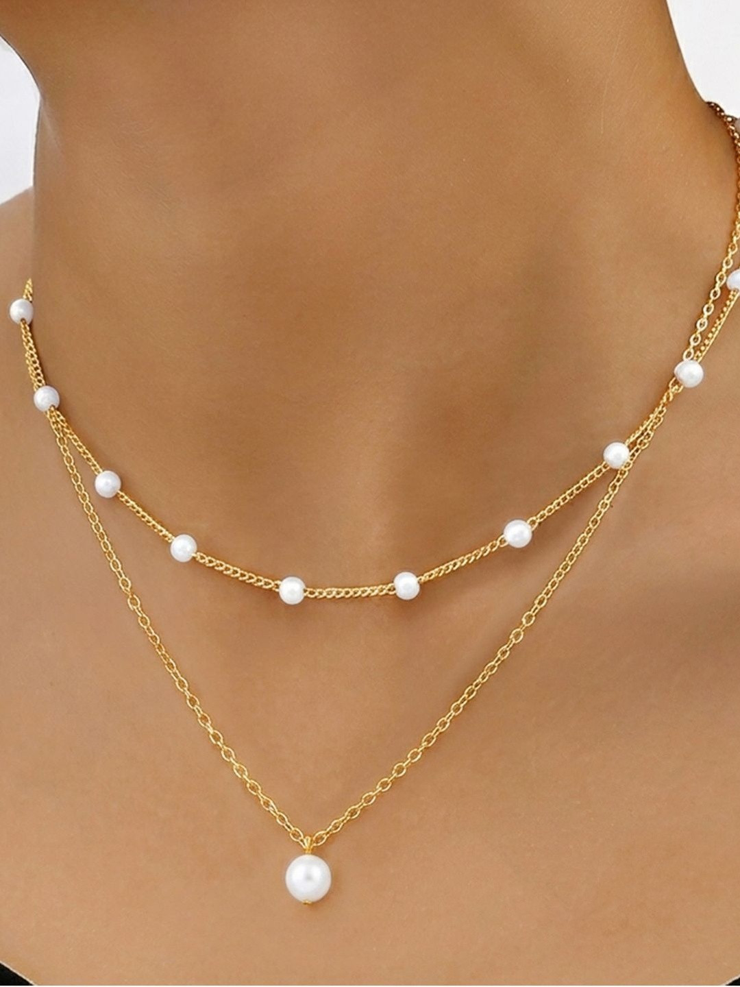 Peora Gold-Plated Layered Necklace