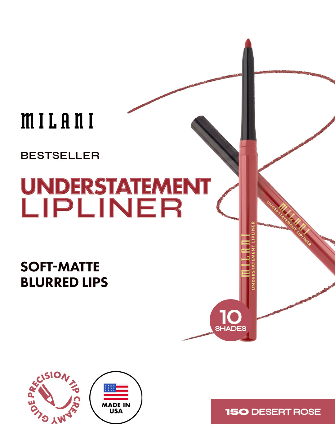 MILANI Understatement Lipliner - Desert Rose 140