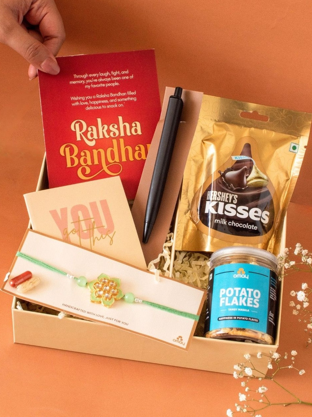 Omay Foods Set Of 6 Rakhi Assorted Gifts