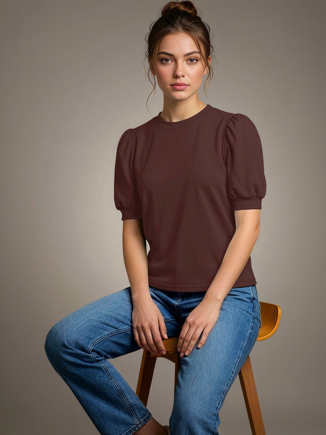 Maheshvi Puff Sleeve Top