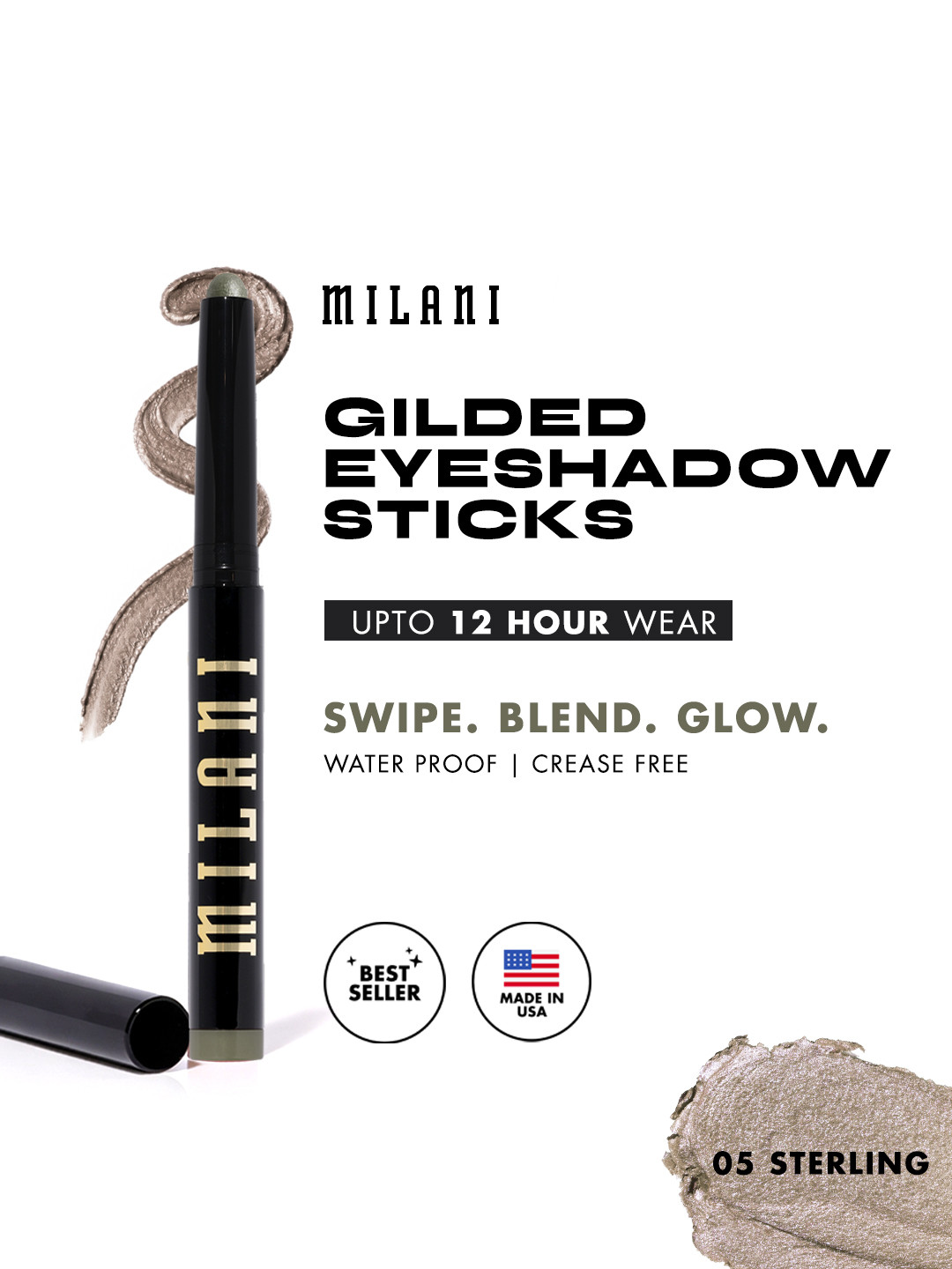 MILANI Glided Waterproof Eyeshadow Stick - Sterling 05