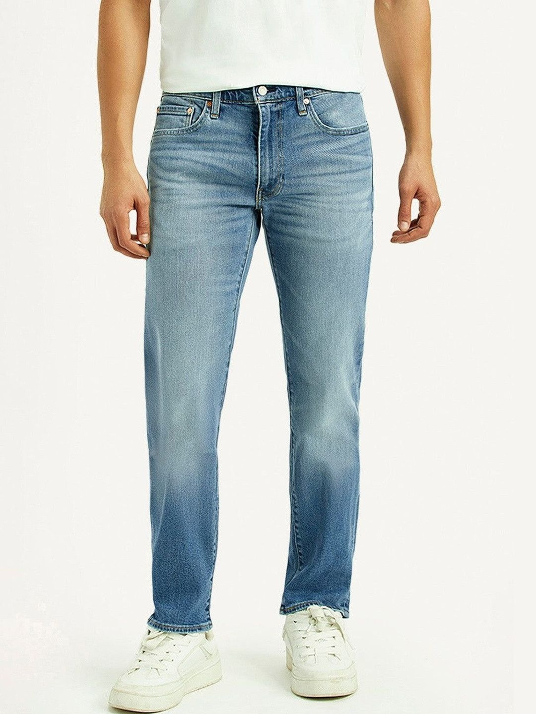 Levis Men Classic Slim Fit Mid-Rise Light Fade Jeans