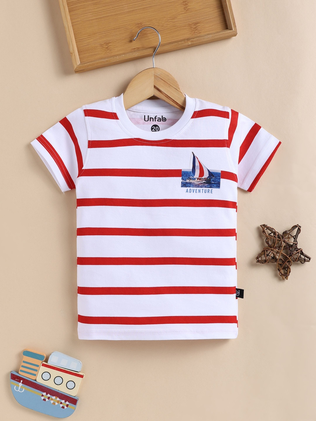 Unfab Boys Striped T-shirt