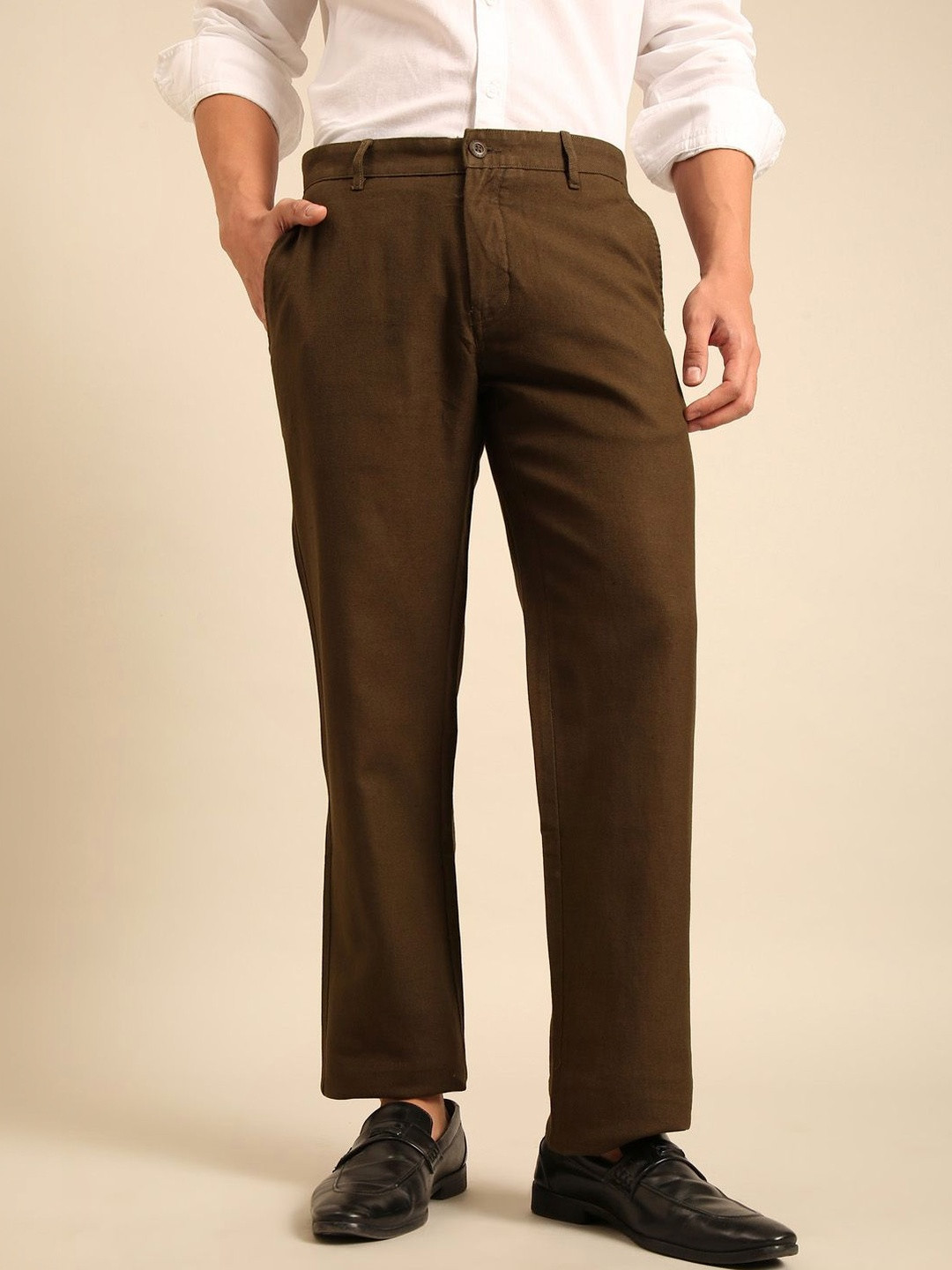 CAVALLO by Linen Club Men Trousers