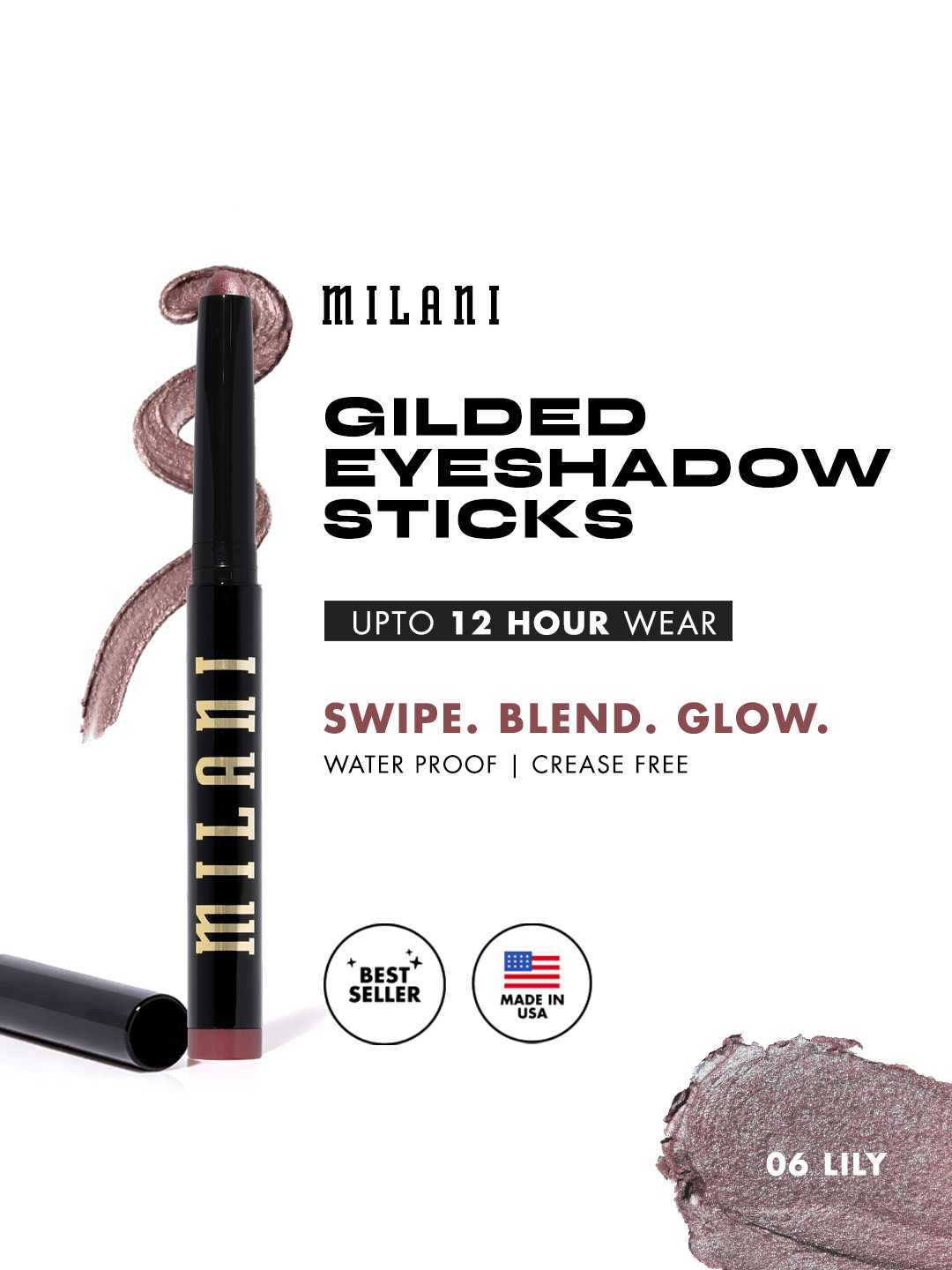 MILANI Gilded Eyeshadow Sticks- 06 Lily