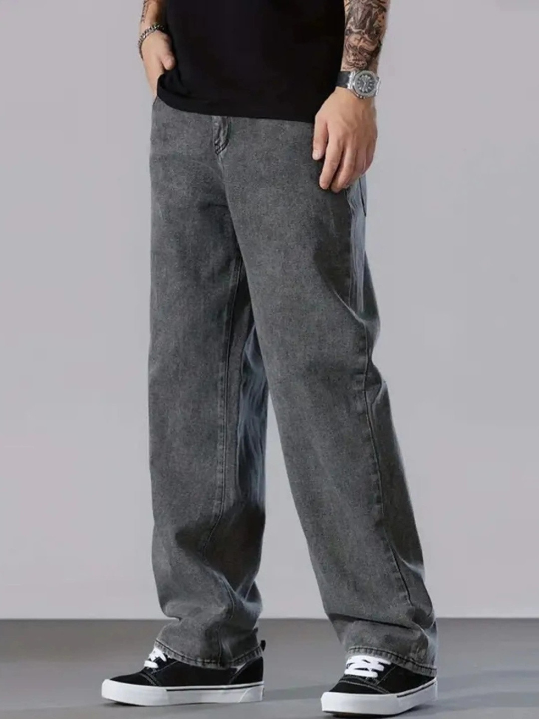Moda Rapido Men Classic Straight Fit Mid-Rise Light Fade Stretchable Jeans