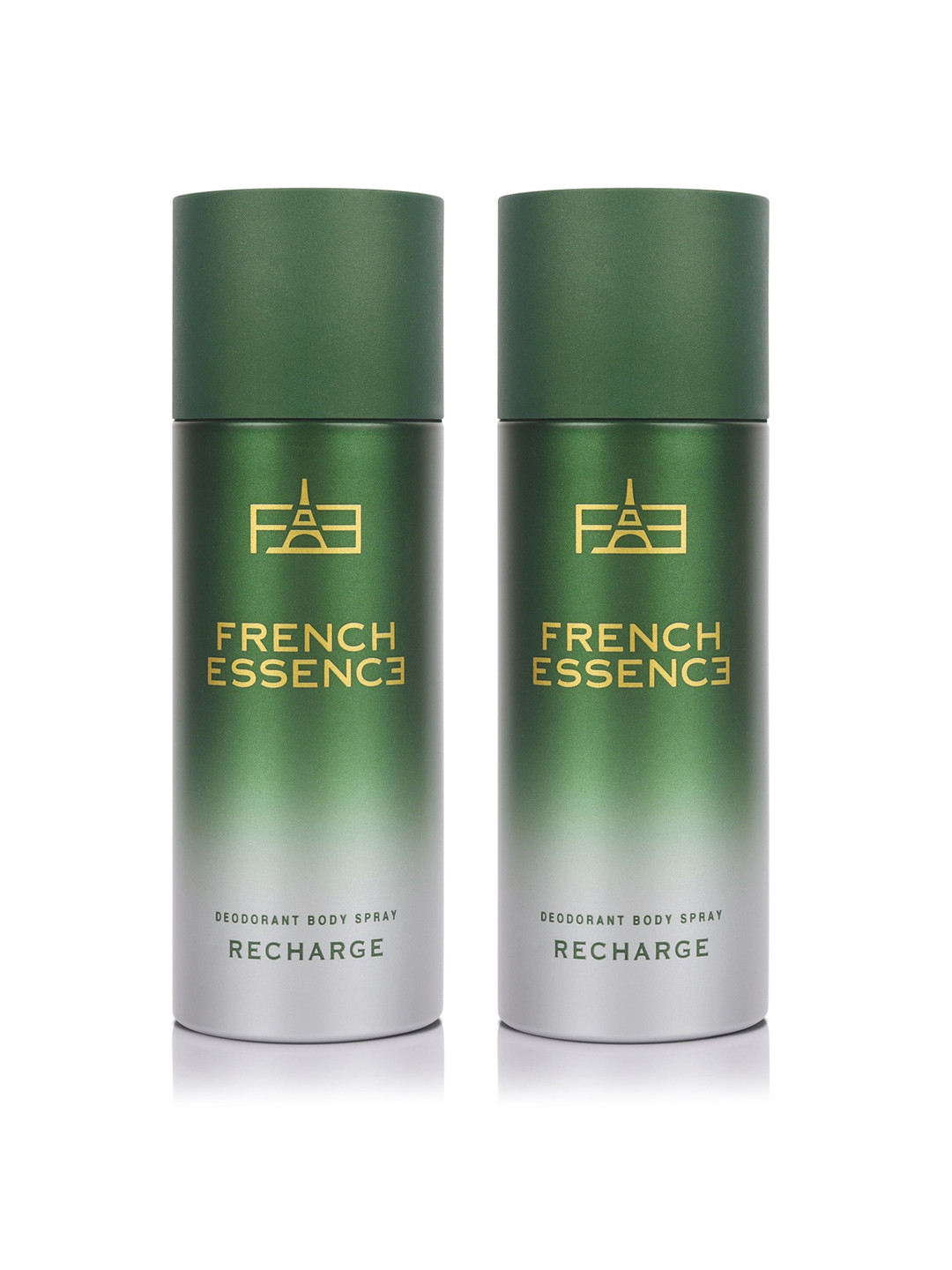 FRENCH ESSENCE Set Of 2 Recharge Long Lasting Deodorants - 50 ml Each