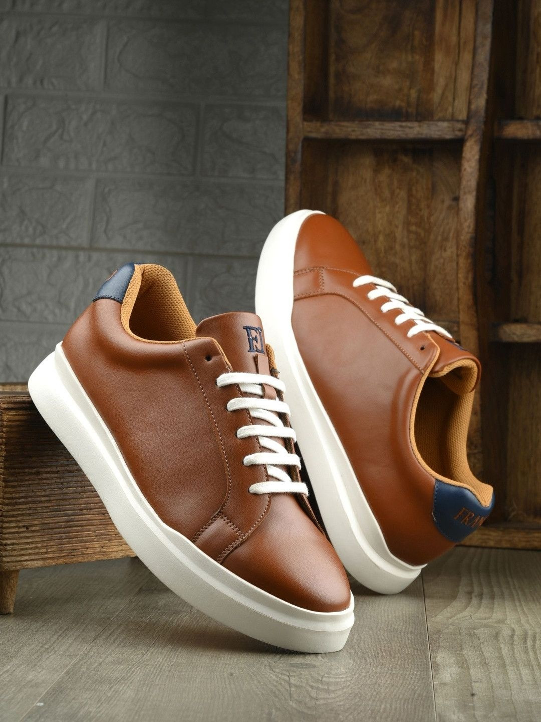 Franco Leone Men Leather Sneakers