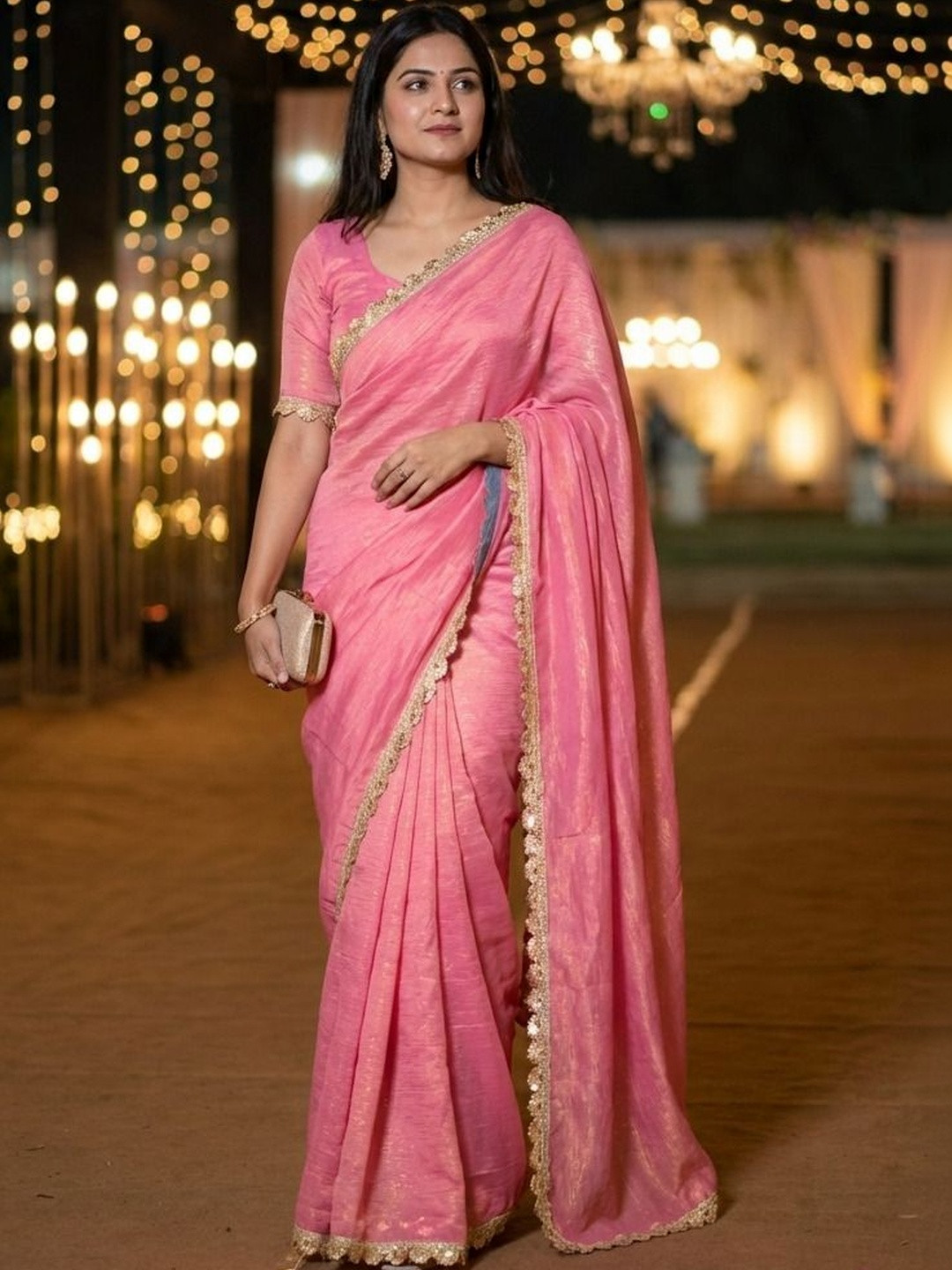 MADHUR MILAN Tissue Saree
