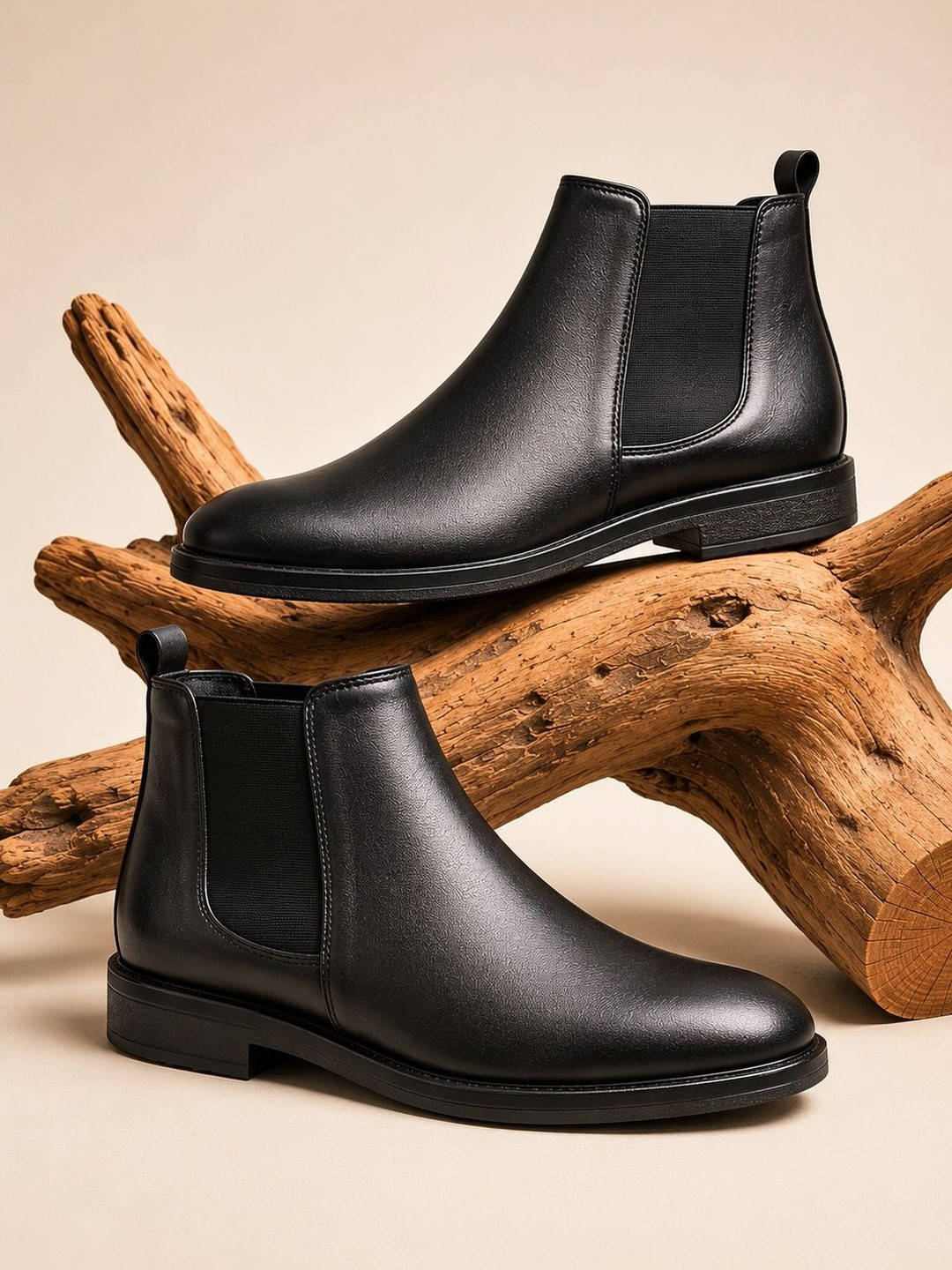 SNEAKLAB Men Square Toe Chelsea Boots