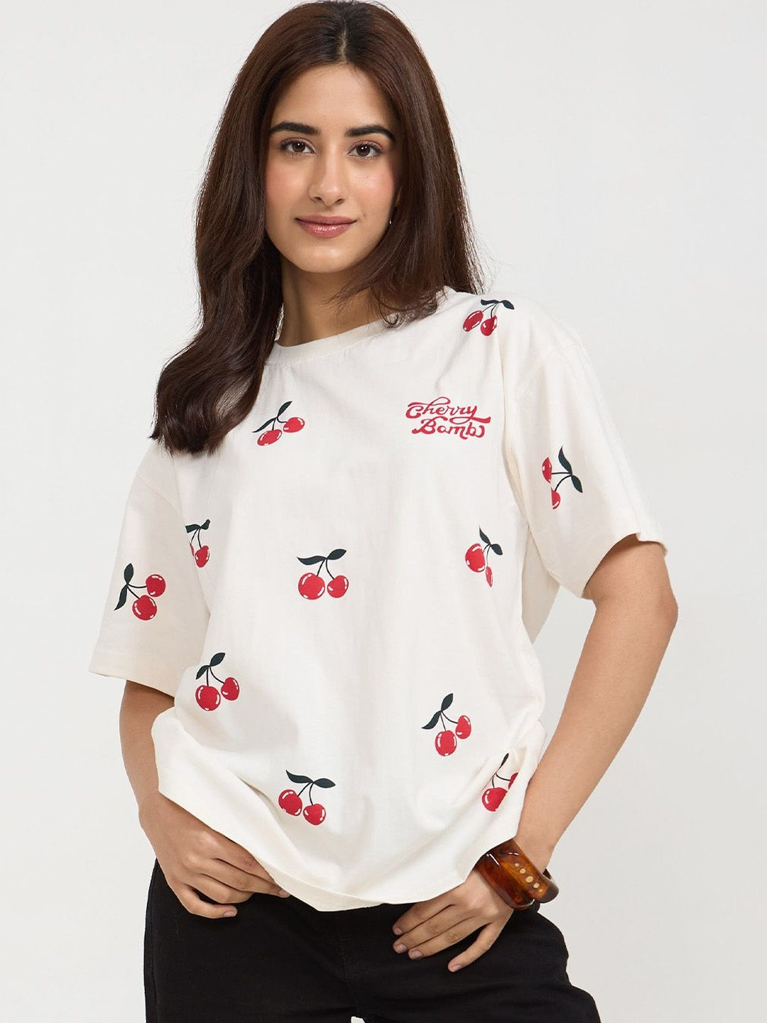 DKY Women Printed T-shirt