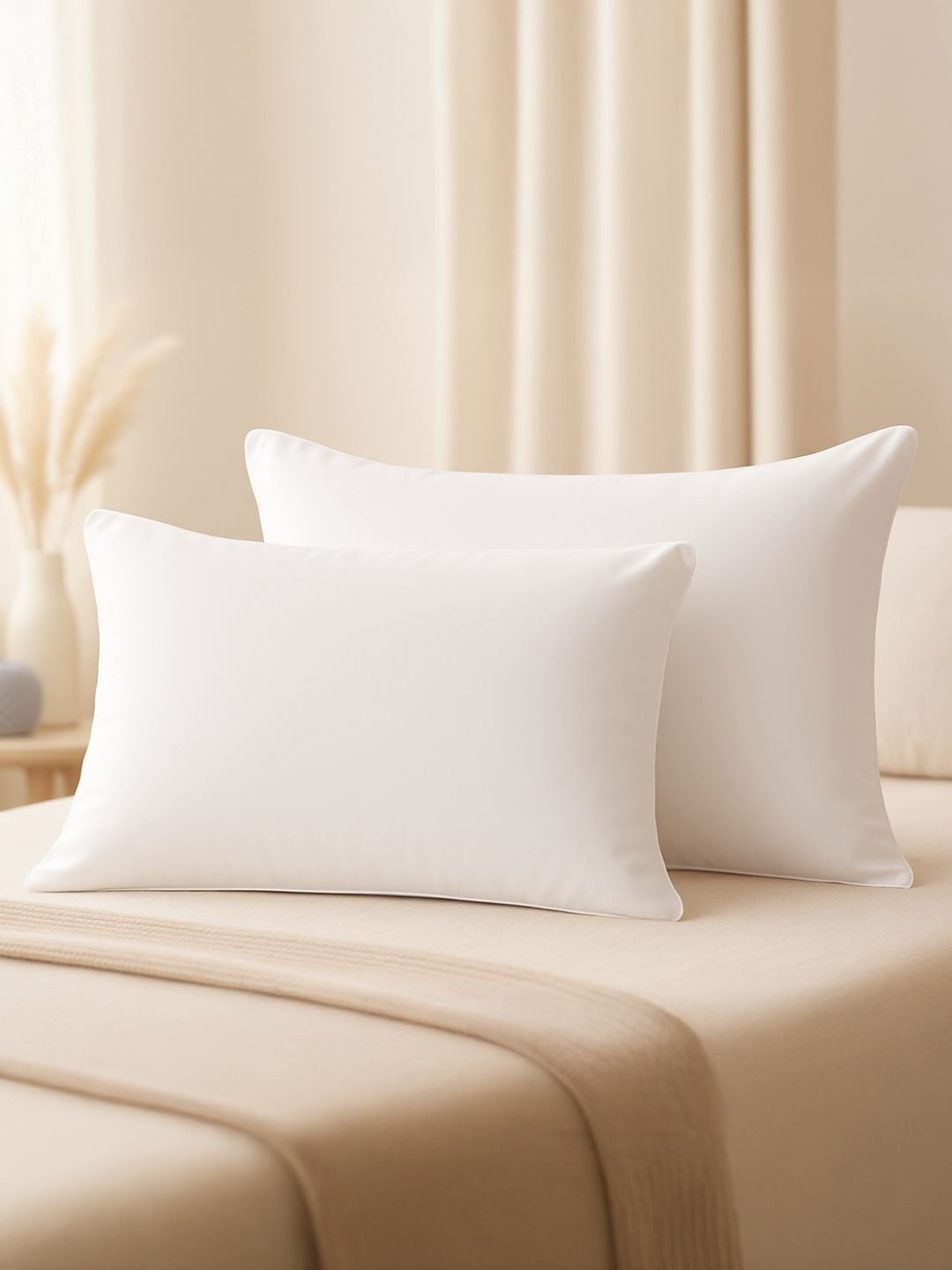 RIVERMOOR White Set of 2 Polyester Sleep Pillow
