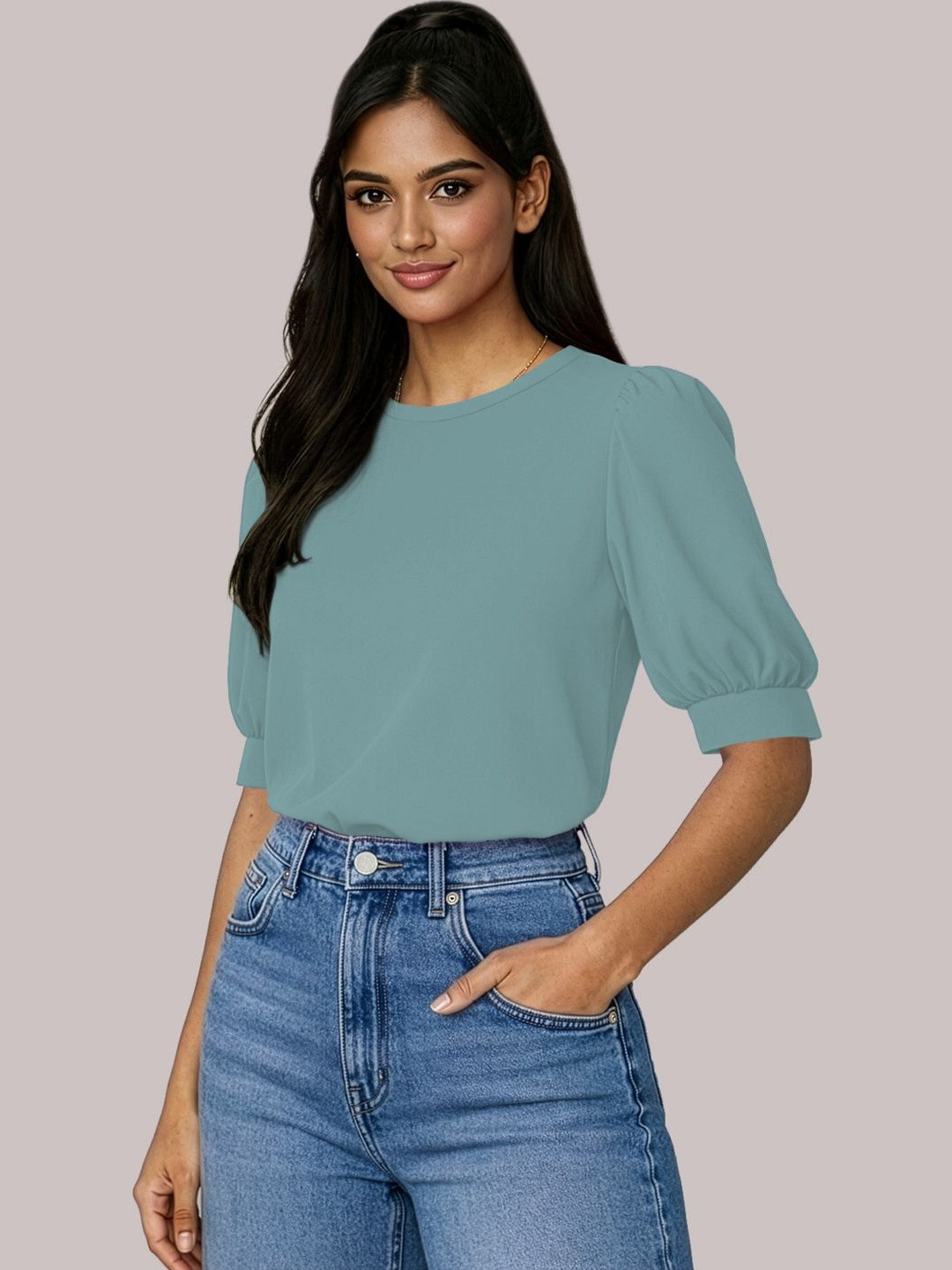 Maheshvi Puff Sleeve Top
