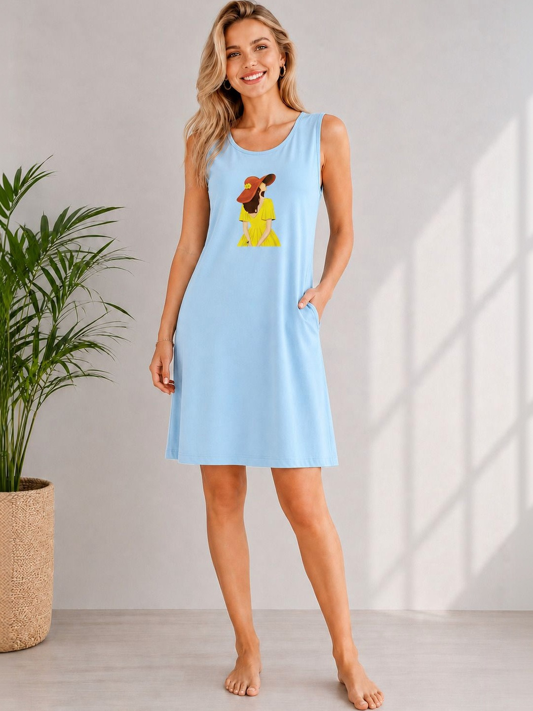 Sukhraa Printed Nightdress