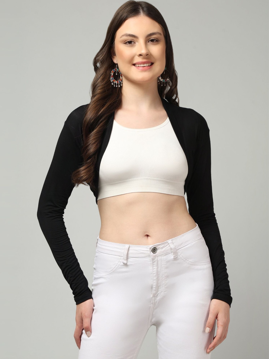 RAYWARE Women Crop Shrug