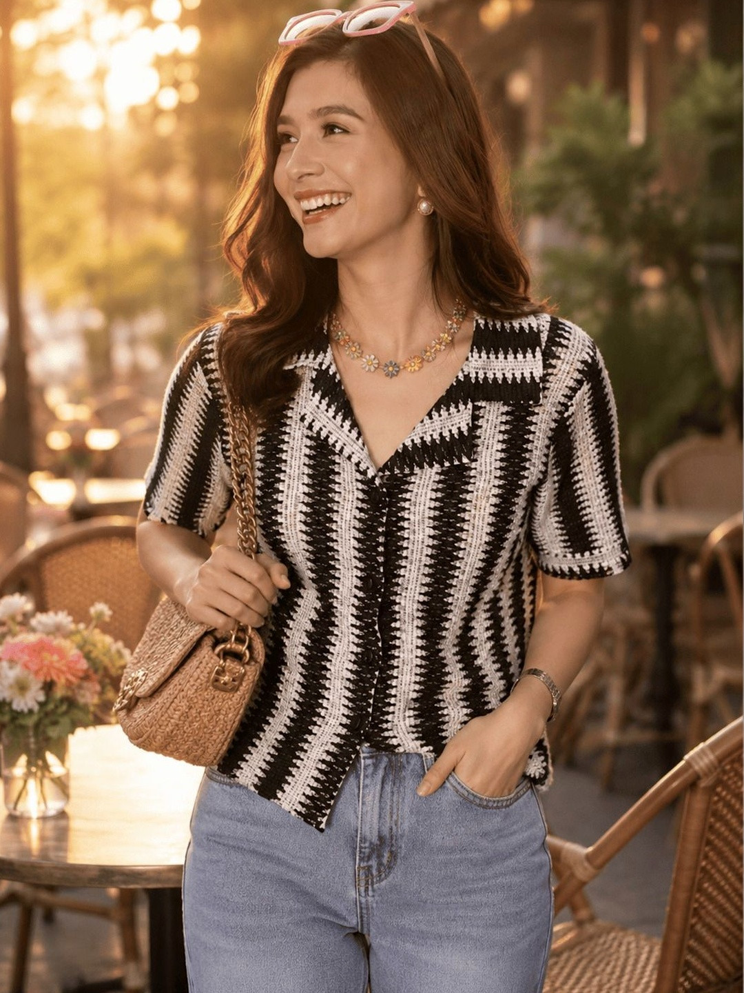 Lahaba Women Striped Casual Shirt