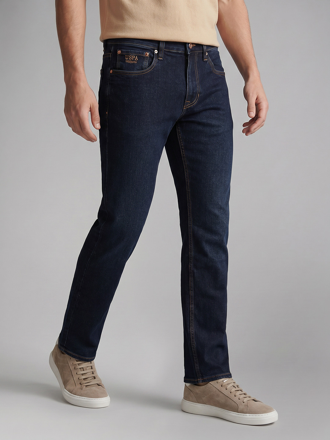 U.S. Polo Assn. Denim Co. Men Slim Straight Fit Stretchable Jeans
