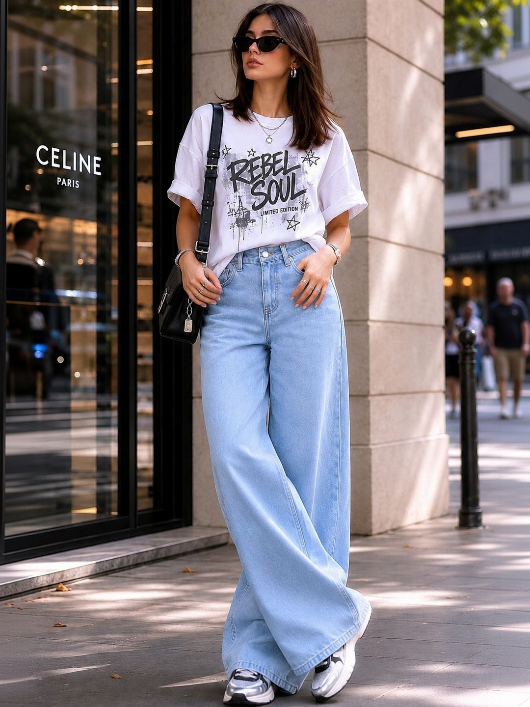 zayla Women Loose High-Rise Stretchable Jeans