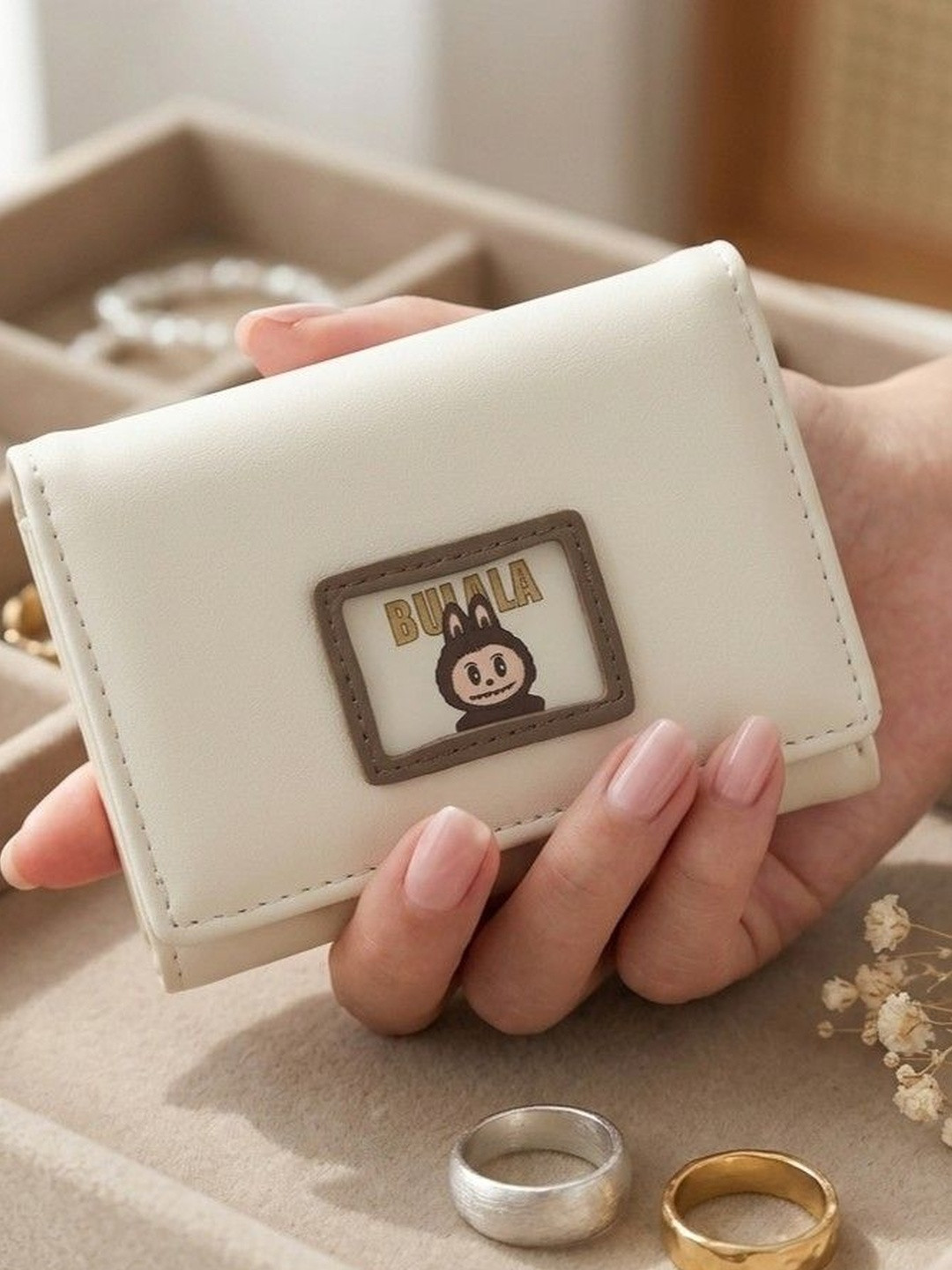 HotGown Women Textured PU Three Fold Wallet
