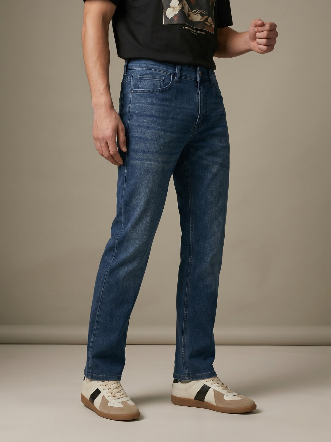 glitchez Men Slim Fit Mid-Rise Jeans