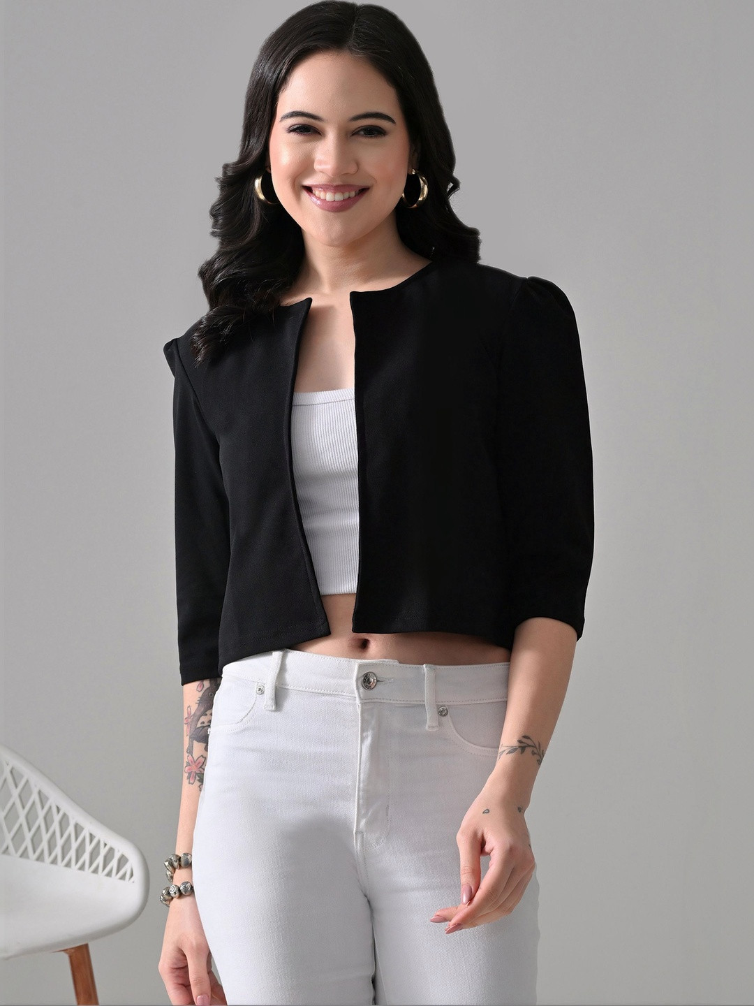 RAYWARE Women Crop Shrug