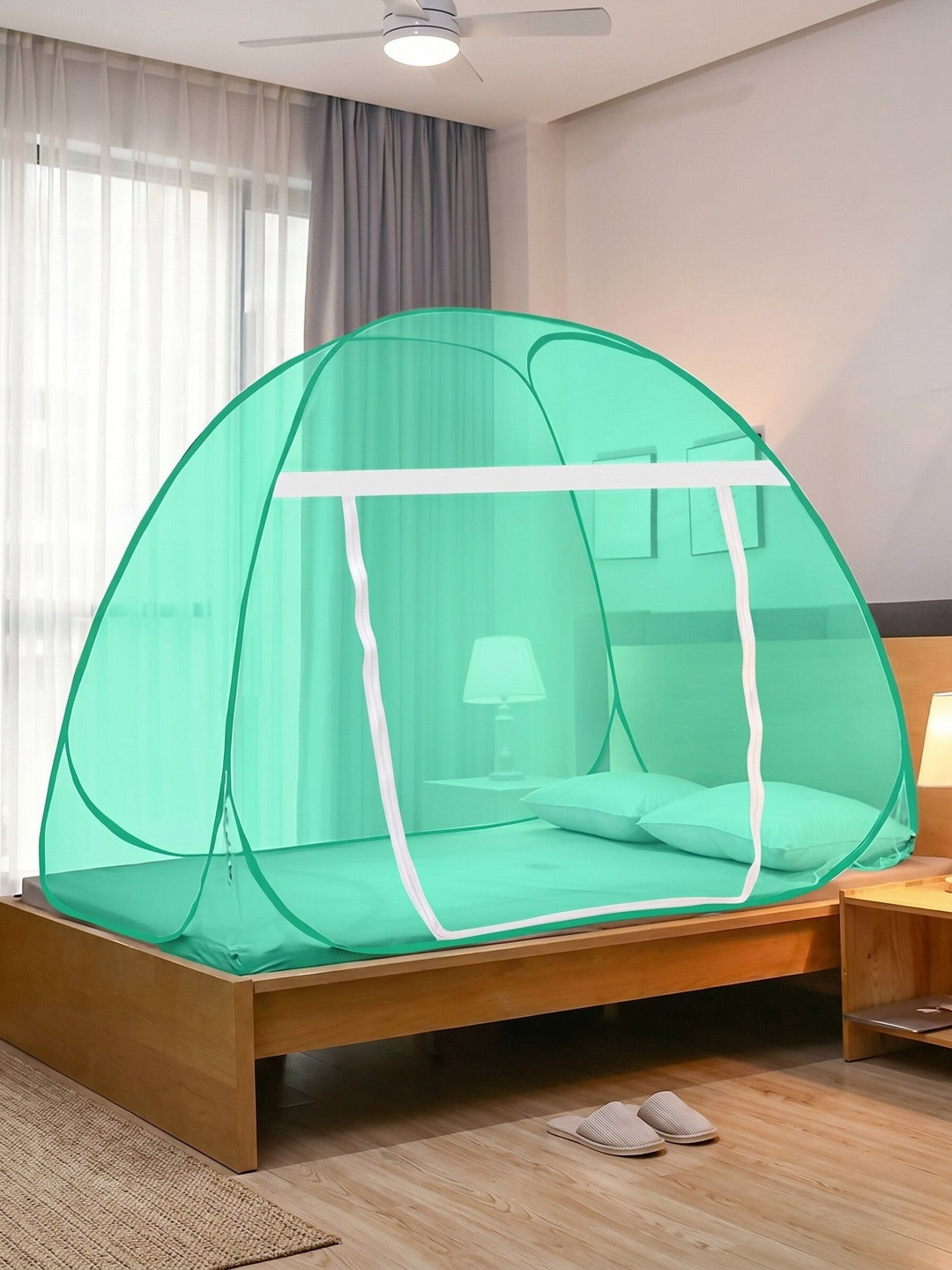 CATRON Green & Green King Size Tent Mosquito Net