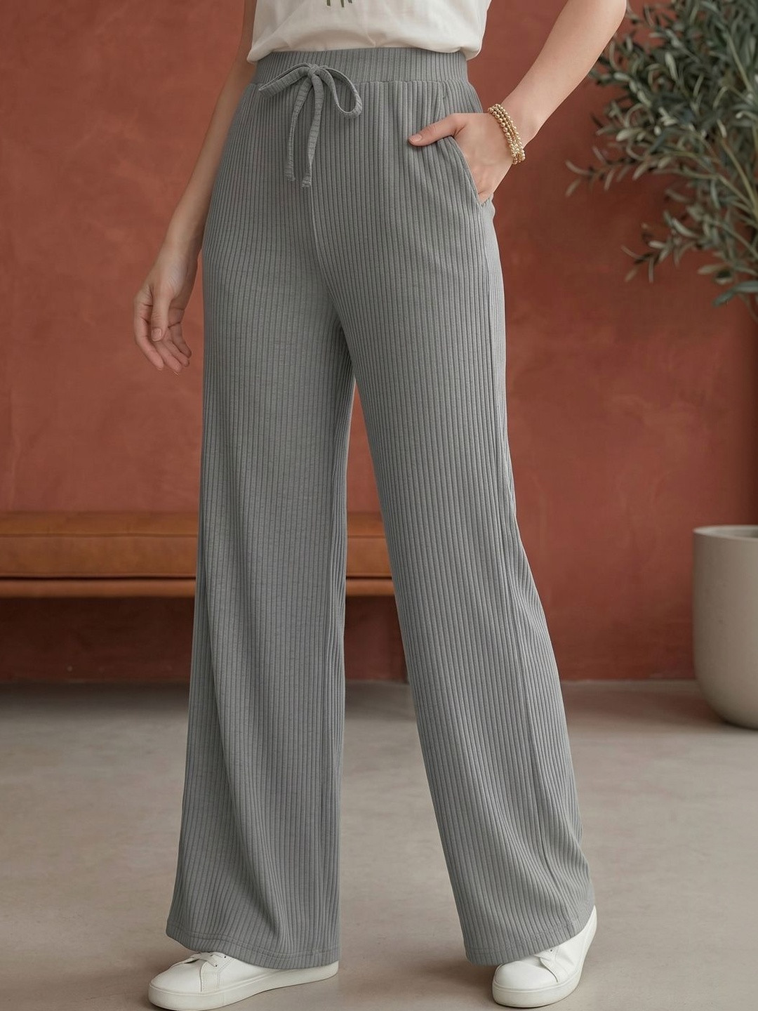 Moda Rapido Women Comfort High-Rise Trousers