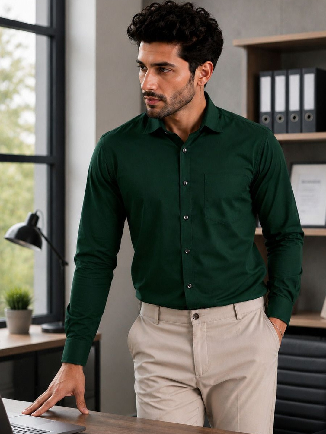 ROOPKAR Men Comfort Formal Shirt