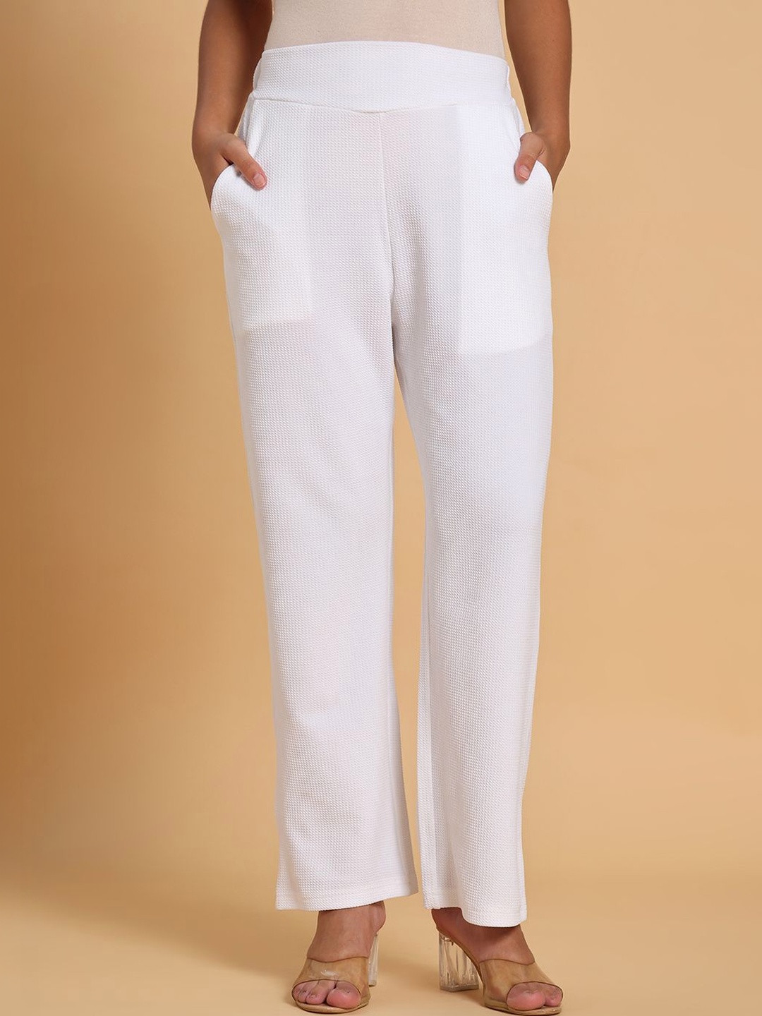 Frolic Rolic V Belt Polyester Parallel Ankle Length Trouser