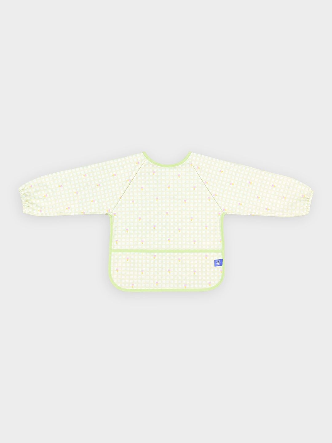 MiArcus Kids Printed Water-Resistant Coverall Bib With Food Catcher Pocket