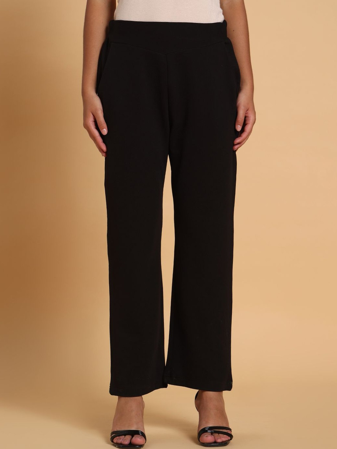 Frolic Rolic V Belt Polyester Parallel Ankle Length Trouser