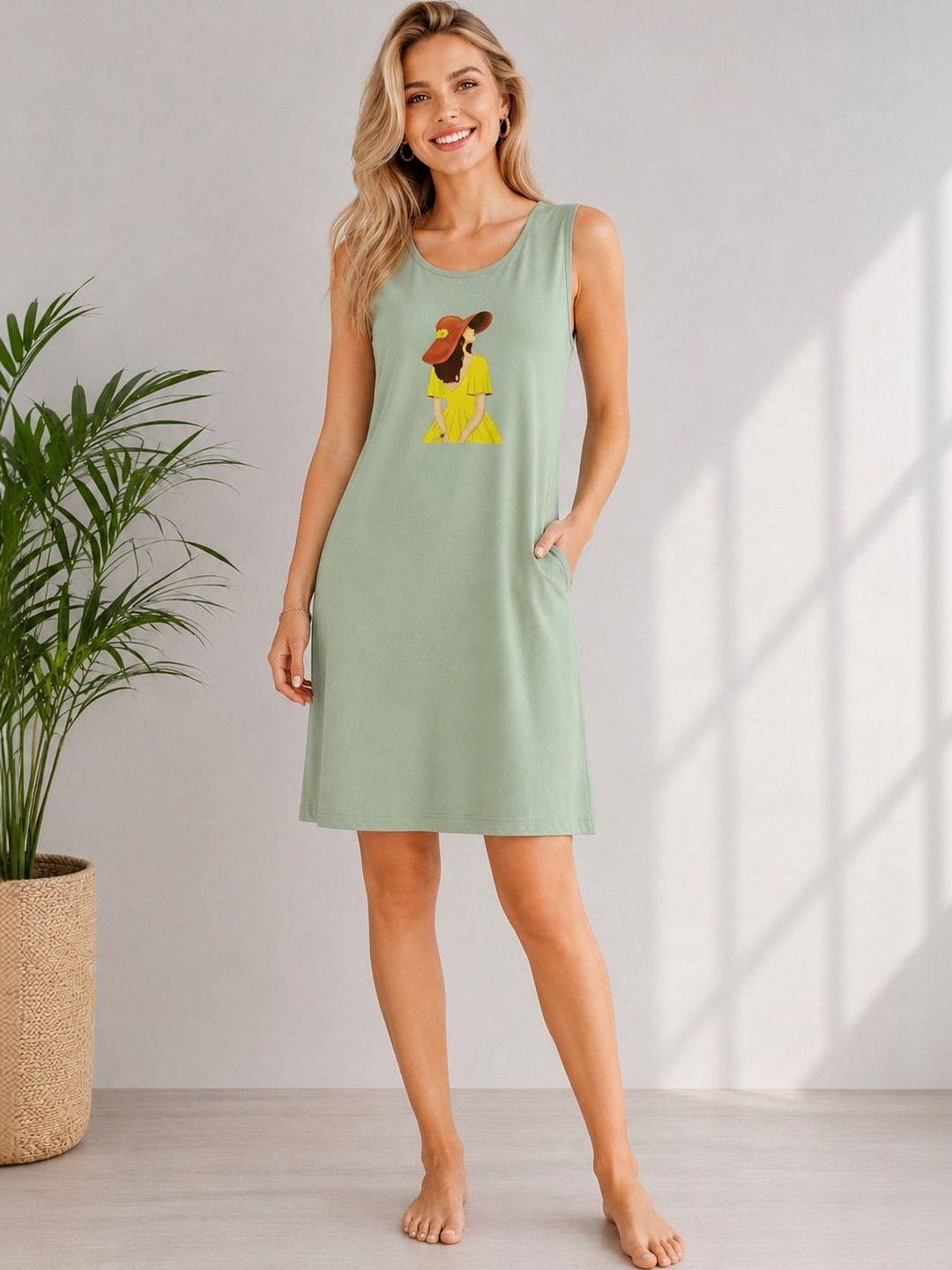 Sukhraa Printed Nightdress