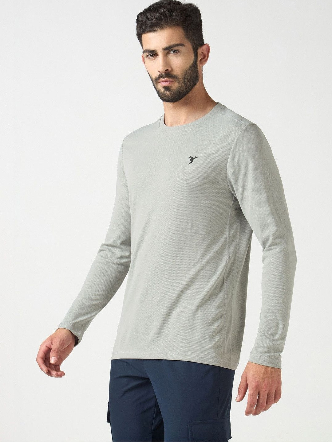 Technosport Men Brand Logo Slim Fit T-shirt