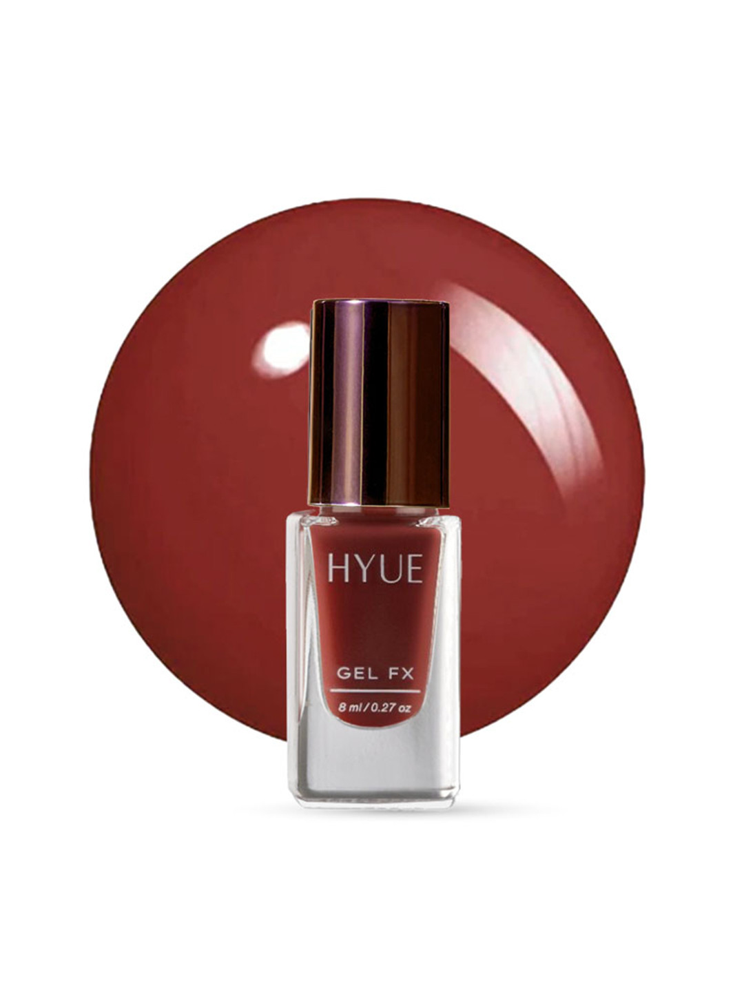 HYUE Gel FX Nail Paint Cocoa Quick Dry and Chip Resistant - 14 Day Long Wear 8ml