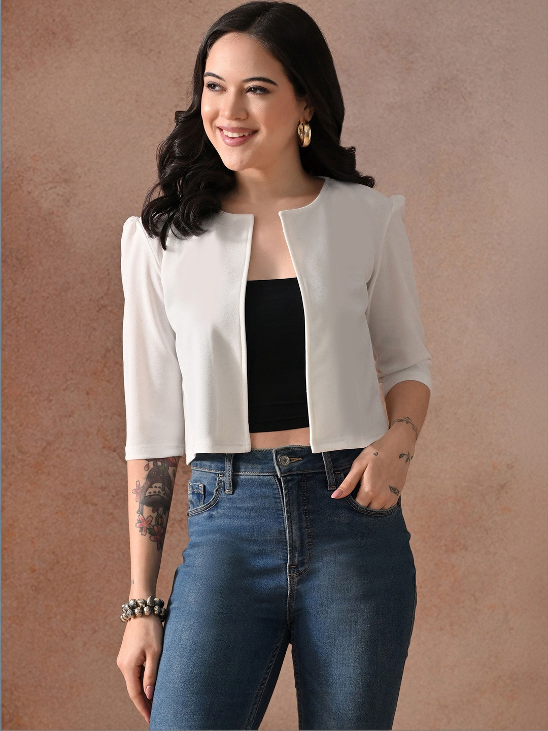 RAYWARE Women Crop Shrug
