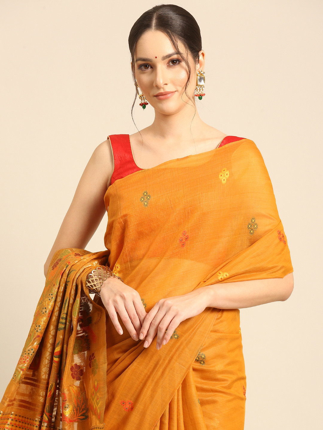 Royal Rajgharana Saree Woven Design Zari Pure Cotton Muga Sarees