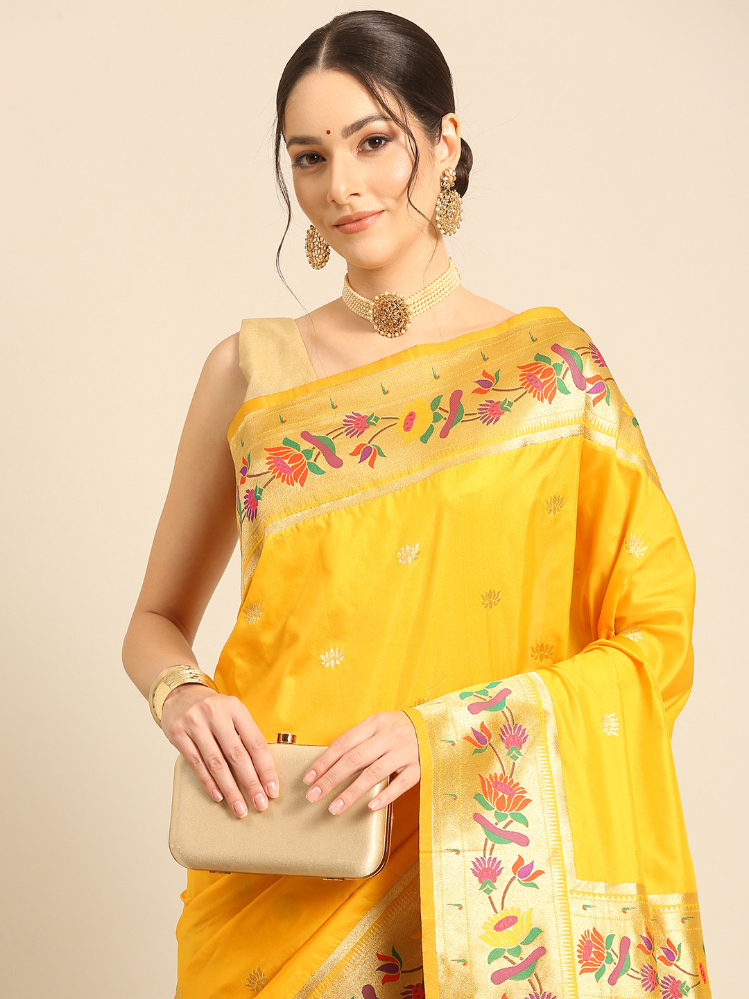 Royal Rajgharana Saree Woven Design Zari Art Silk Paithani Sarees