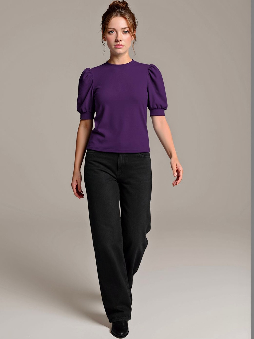 Navyankaa Puff Sleeve Top