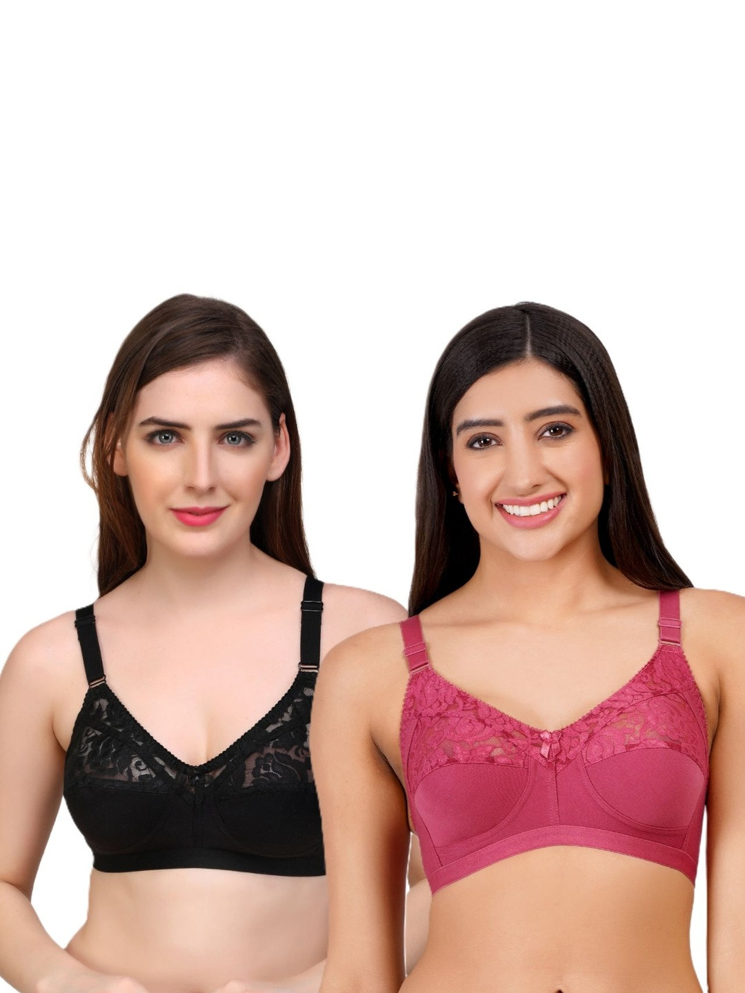Layeba Pack Of 3 Cotton Bra Full Coverage