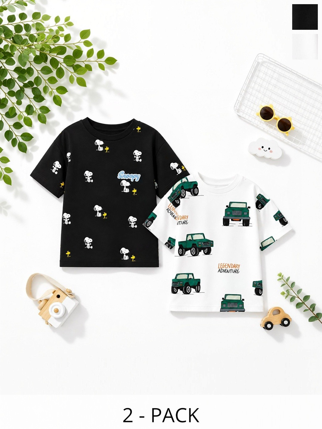 Googo Gaaga Boys 2 Printed T-shirt