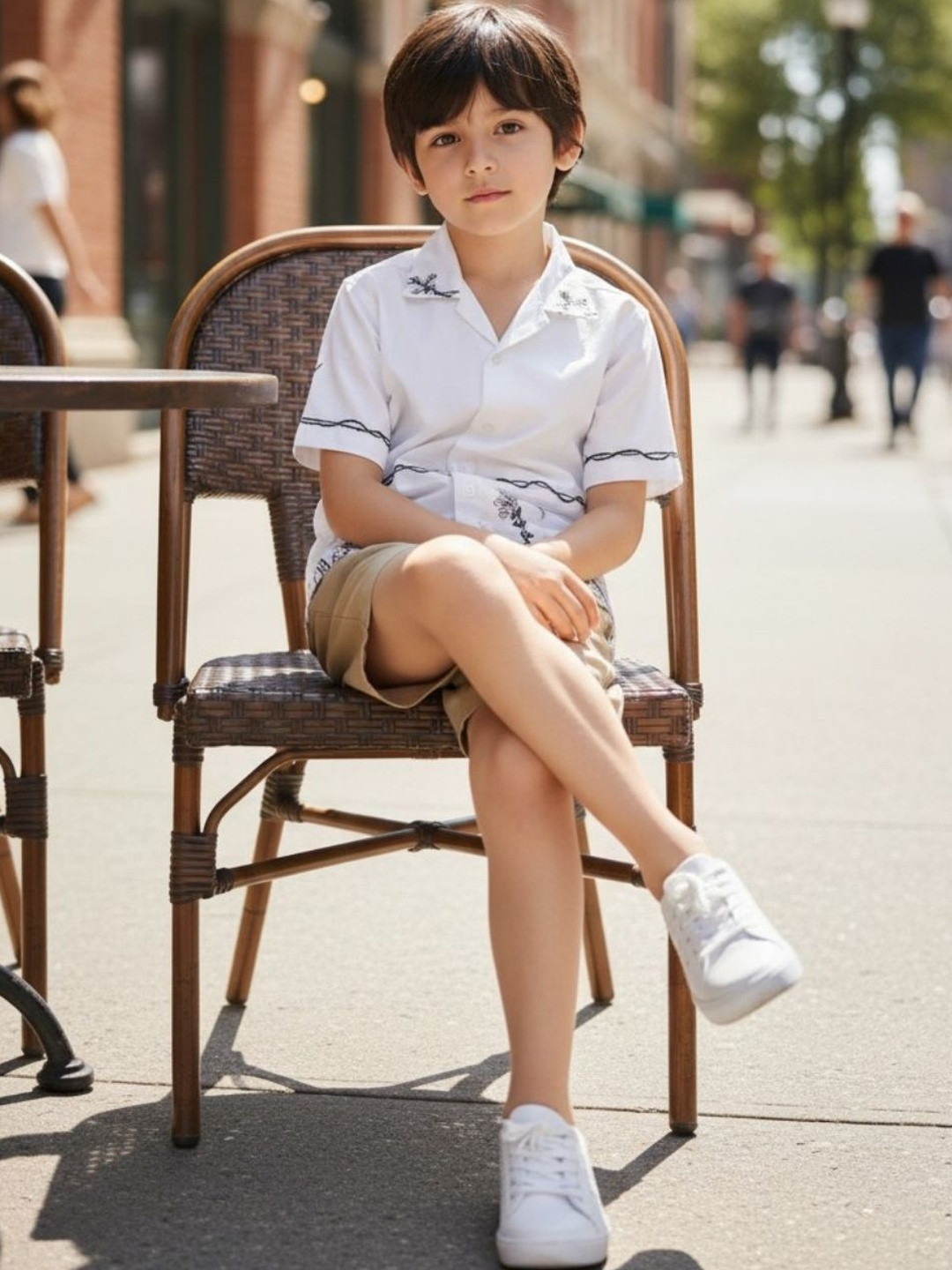 tututree Boys Comfort Boxy Floral Printed Casual Shirt