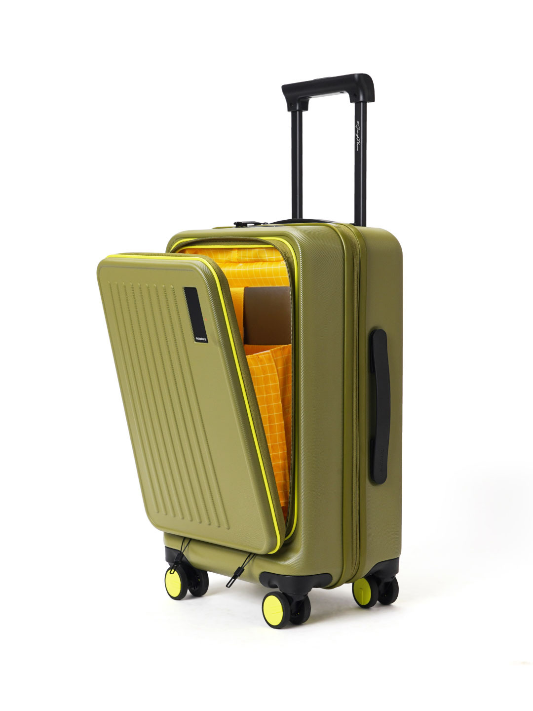 MOKOBARA The Transit Luggage Textured 360-Degree Rotation 8 Wheel Cabin Trolley Bag- 40L