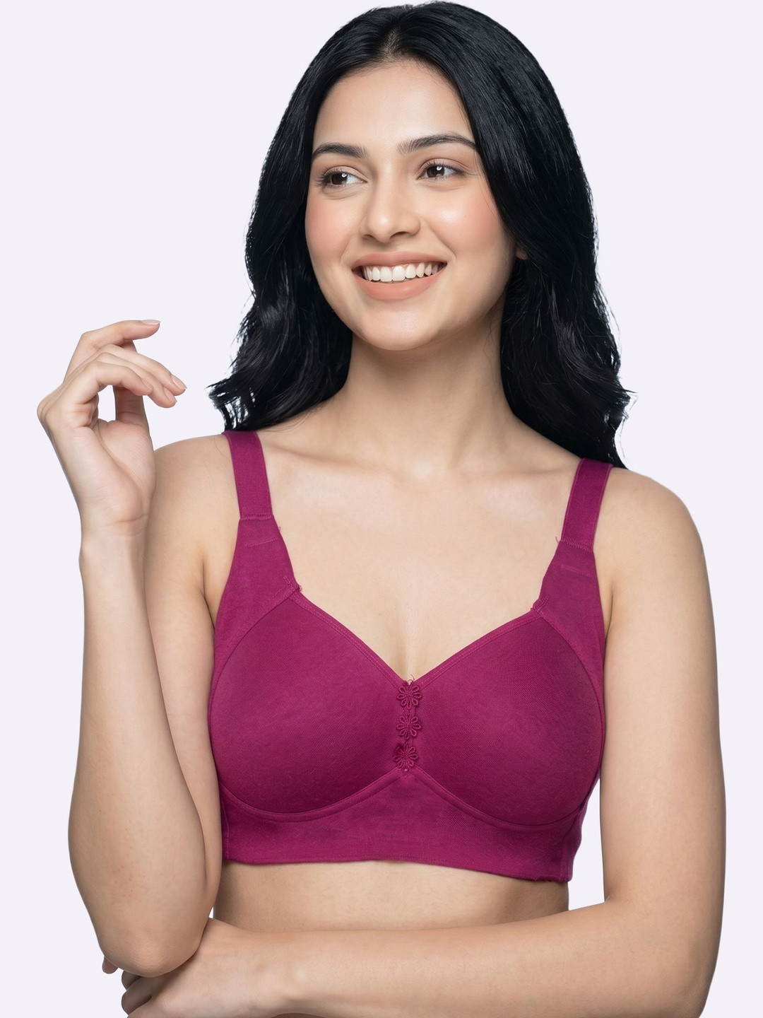 Intimist Cotton Padded Non-Wired Everyday Minimiser Bonded Bra