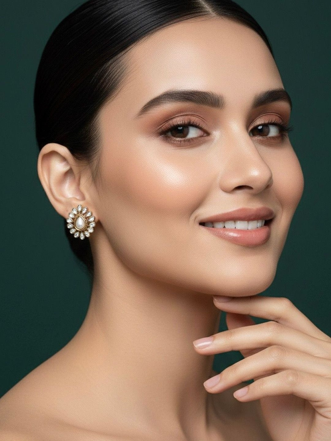 DURATI Floral Studs Earrings