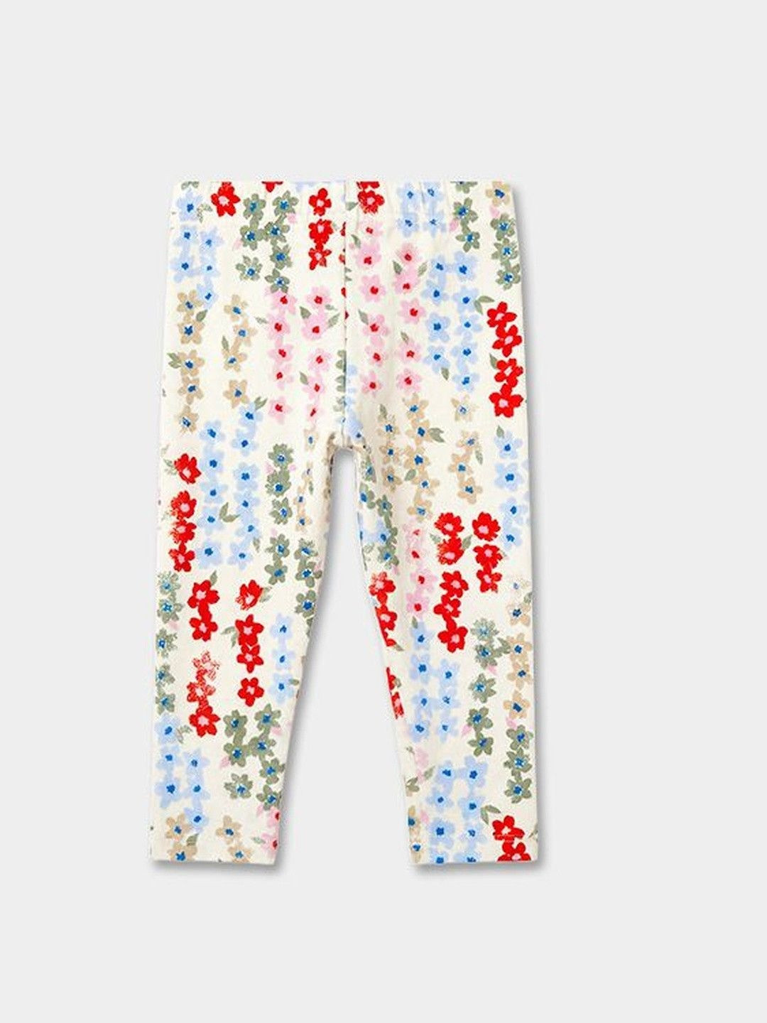 Girls Pack of 3 Organic Cotton Blend Printed Ankle Length Leggings 7